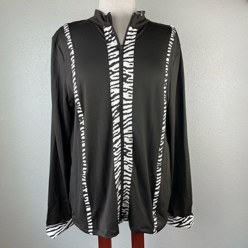 NWT Passports Dark Brown Full Zip Jacket Size M